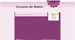 Desktop Screenshot of corazondemelon.com